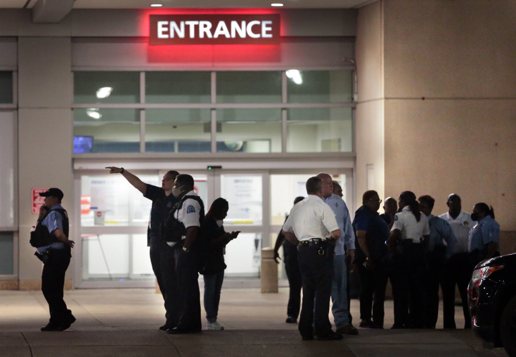 Officers shot during downtown protests